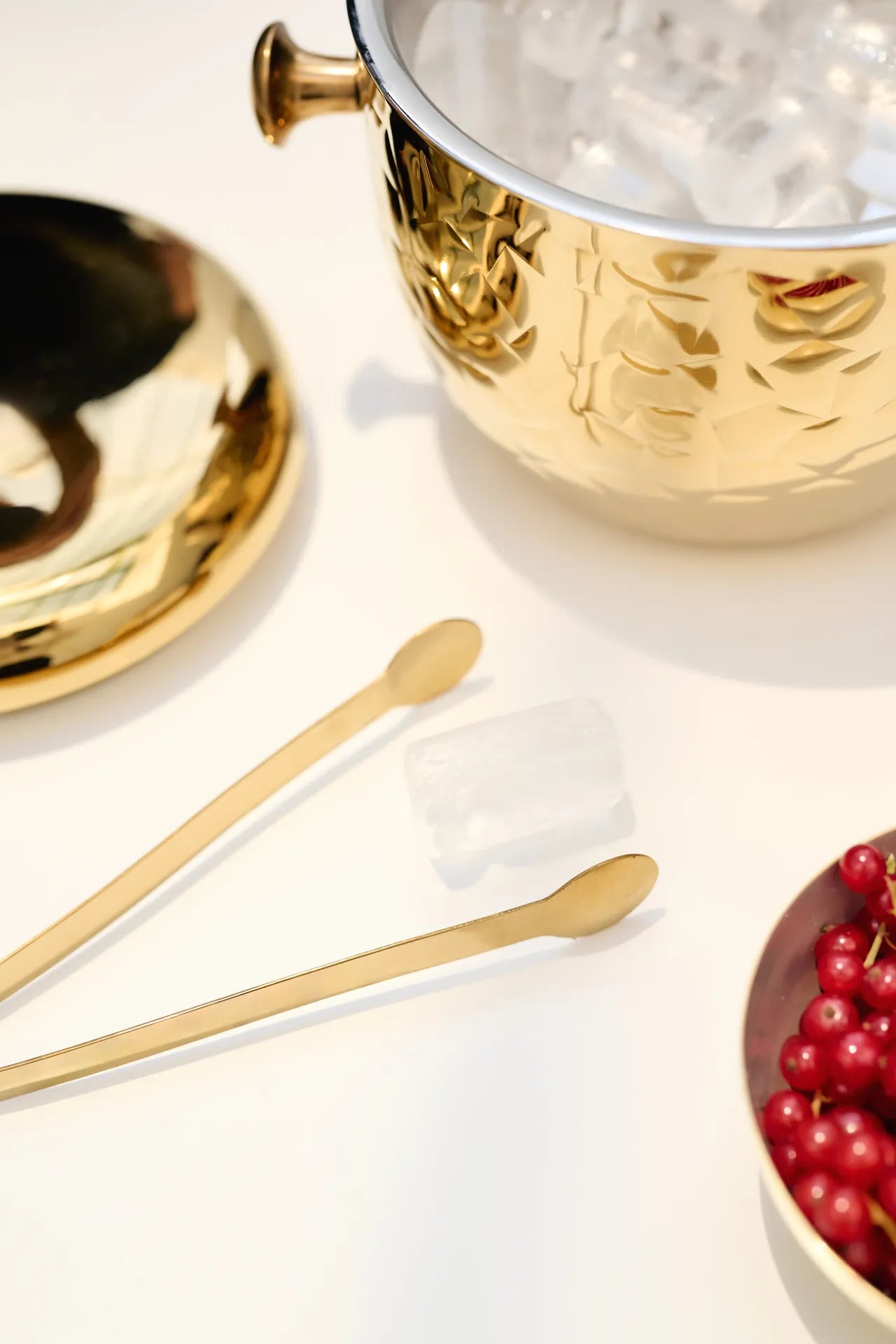 Seau à Glace avec Couvercle & Pince - Rico GOLD