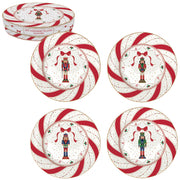 Set of 4 dessert plates - Nutcracker twist