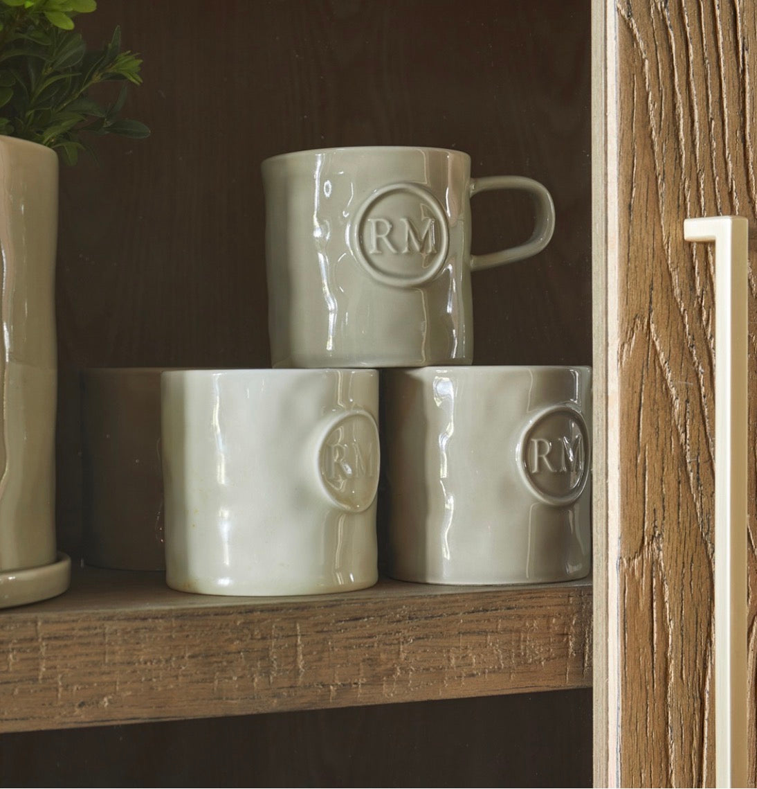 Mug portofino flax M - Beige lin