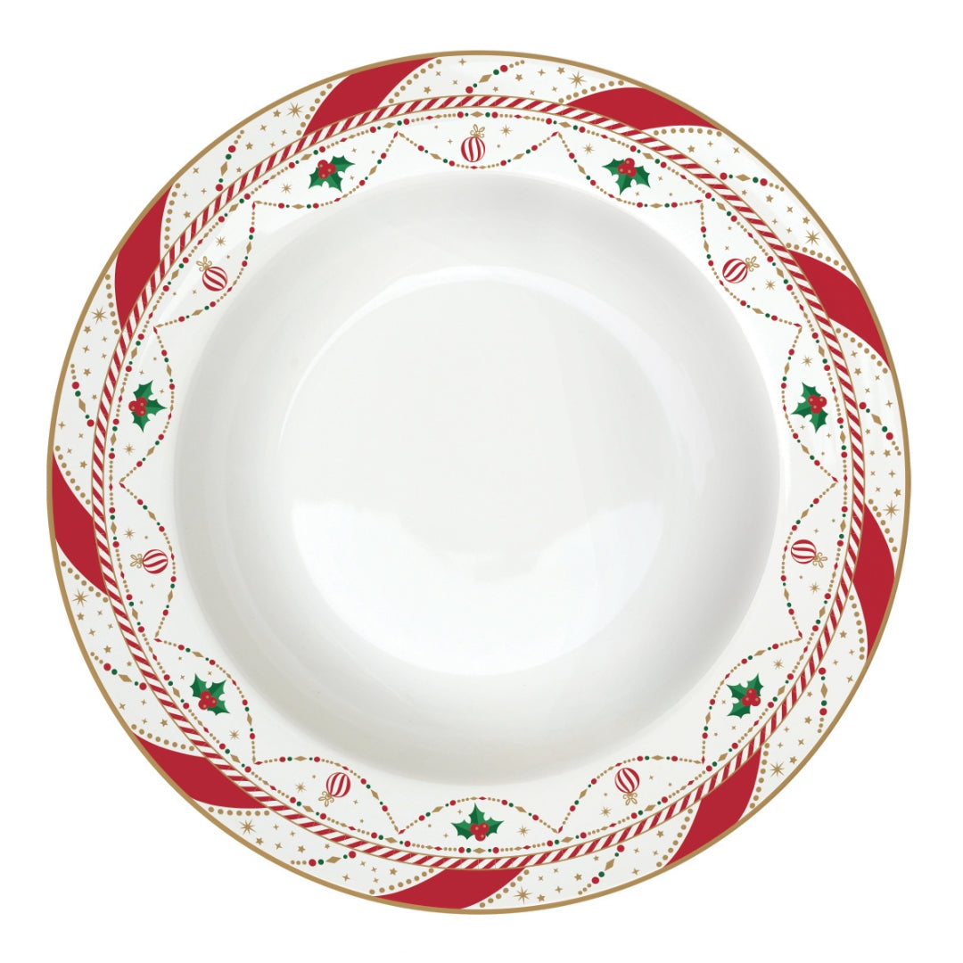 Assiette creuse en porcelaine - Nutcracker twist