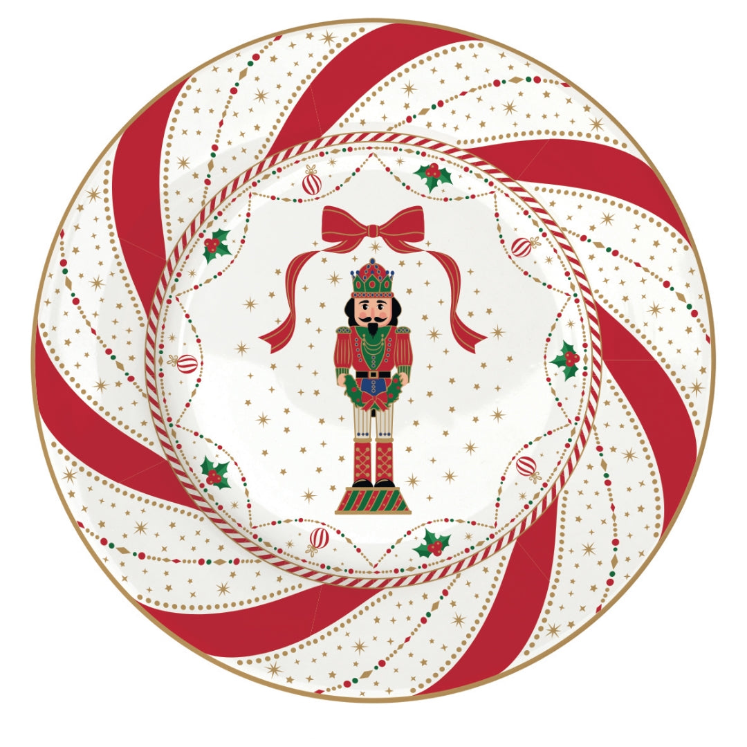 Assiette à dessert en porcelaine - Nutcracker twist