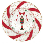 Assiette à dessert en porcelaine - Nutcracker twist