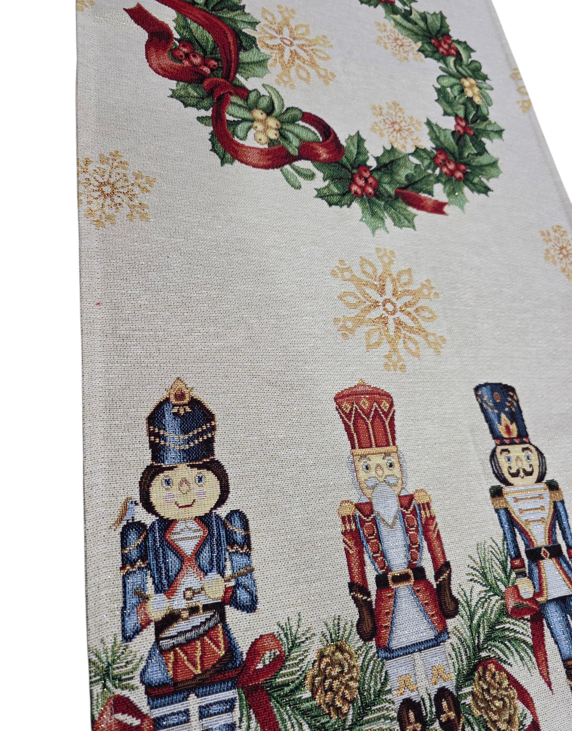 Chemin de table de Noël Soldat 100cm