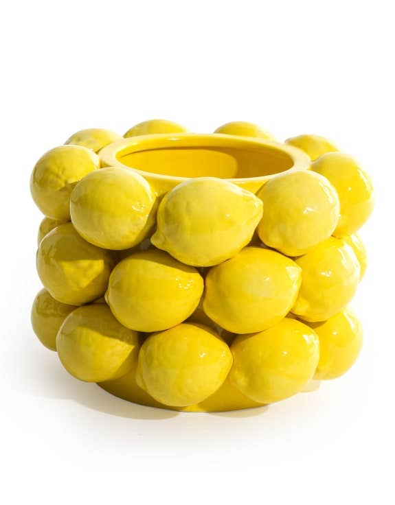 ceramic multi-lemon vase