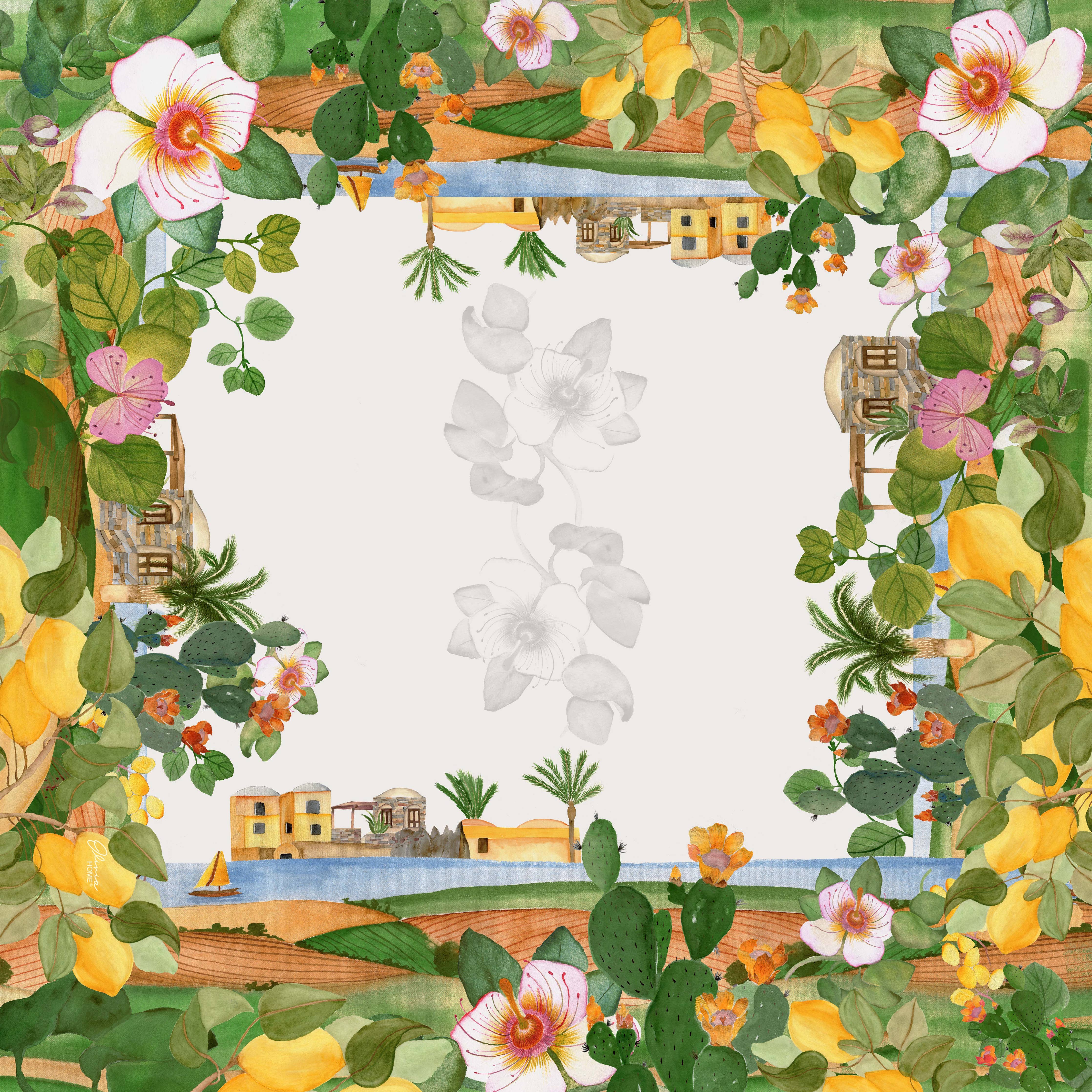 Centre de table 95x95cm - Sicile