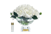 Luxury French bouquet white gold badge
