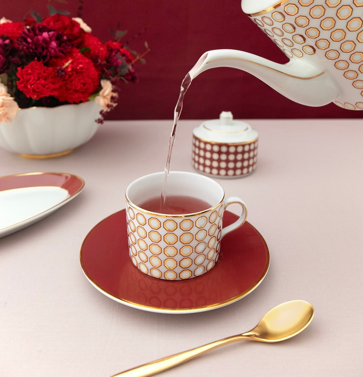 Tasse à thé en porcelaine - Ruby