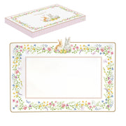 Plat 36cm en porcelaine - Happy Easter