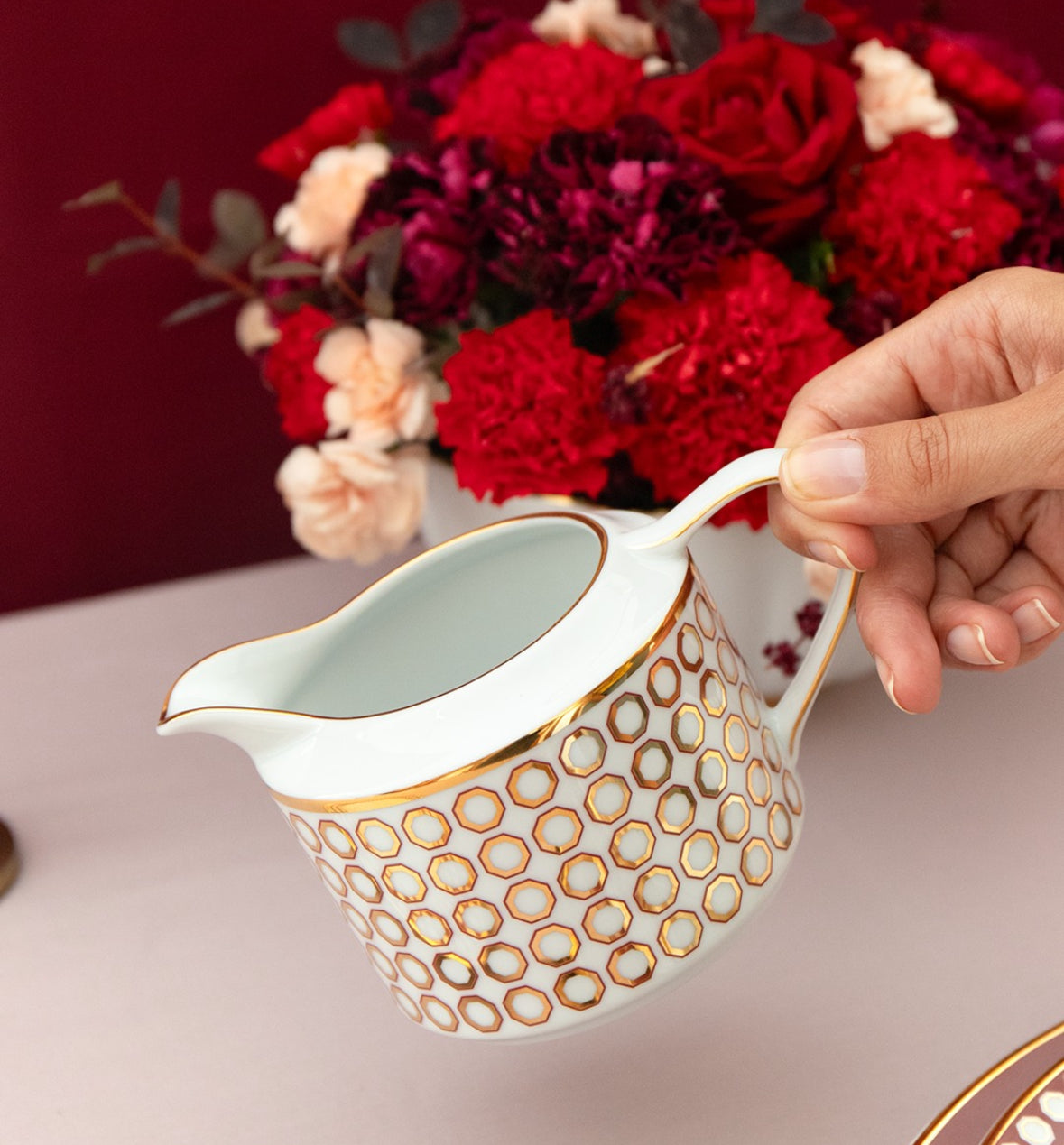 Saucière en porcelaine - Ruby