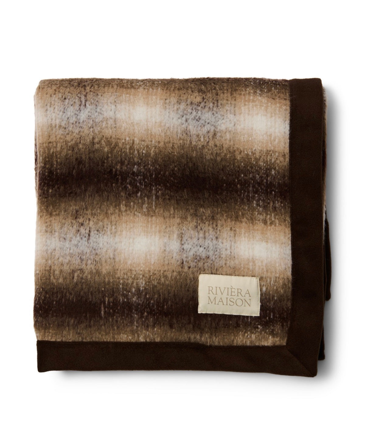 Plaid Arden Marron et Blanc - 180
