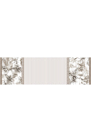 Stain-resistant table runner - joke taupe