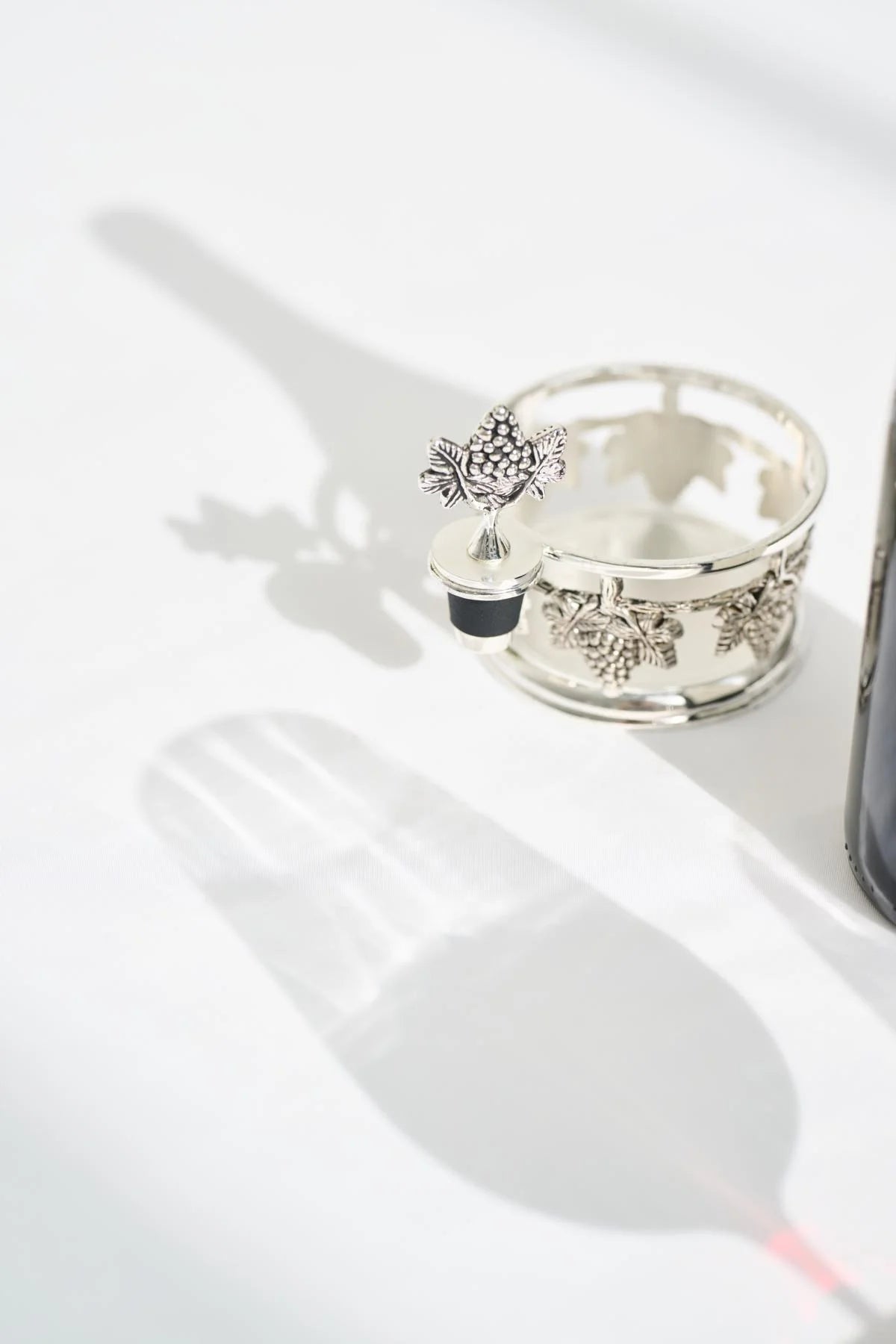 Support de Bouteille Élégance Argentée - Raya