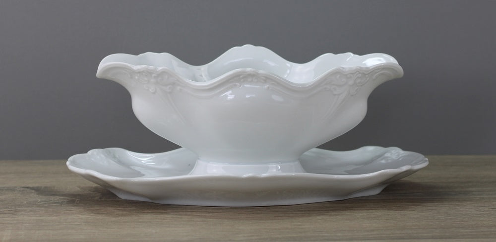 Saucière en porcelaine baronesse