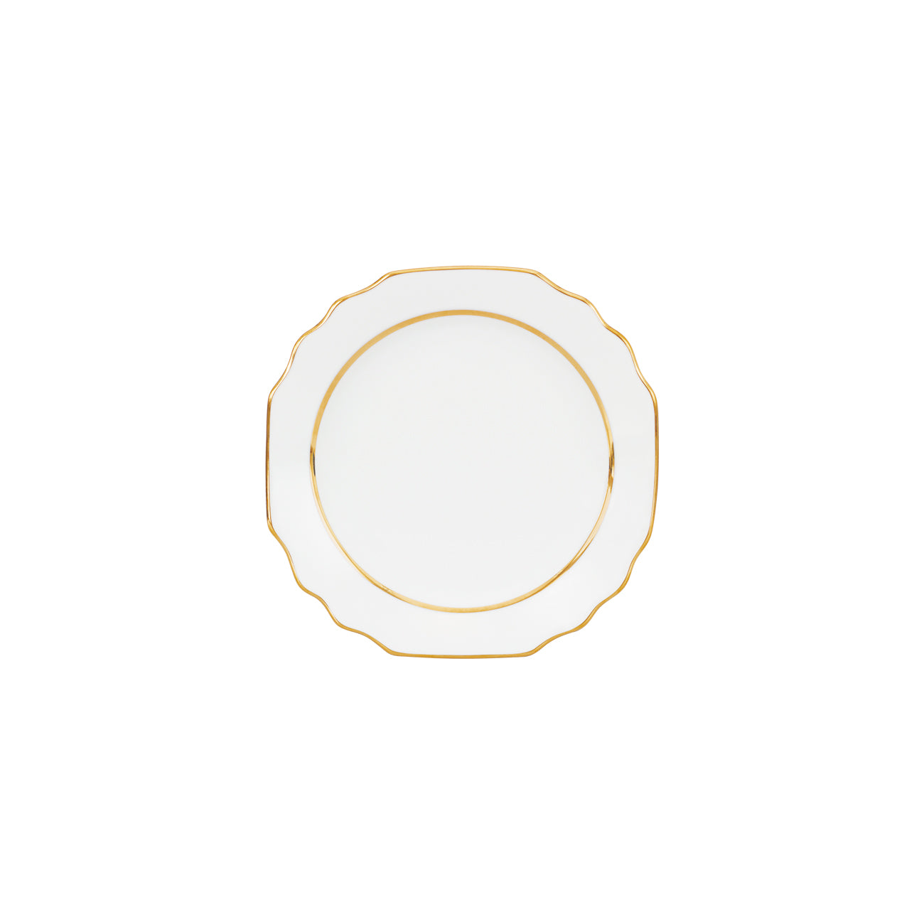 Premium gold Assiette a pain 18cm - Maison porcel  | Porcelaine