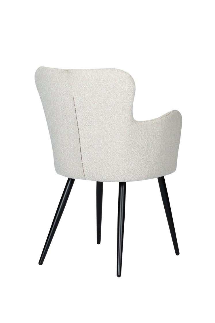Chaise Bing blanc perle - Maison porcel  | Porcelaine