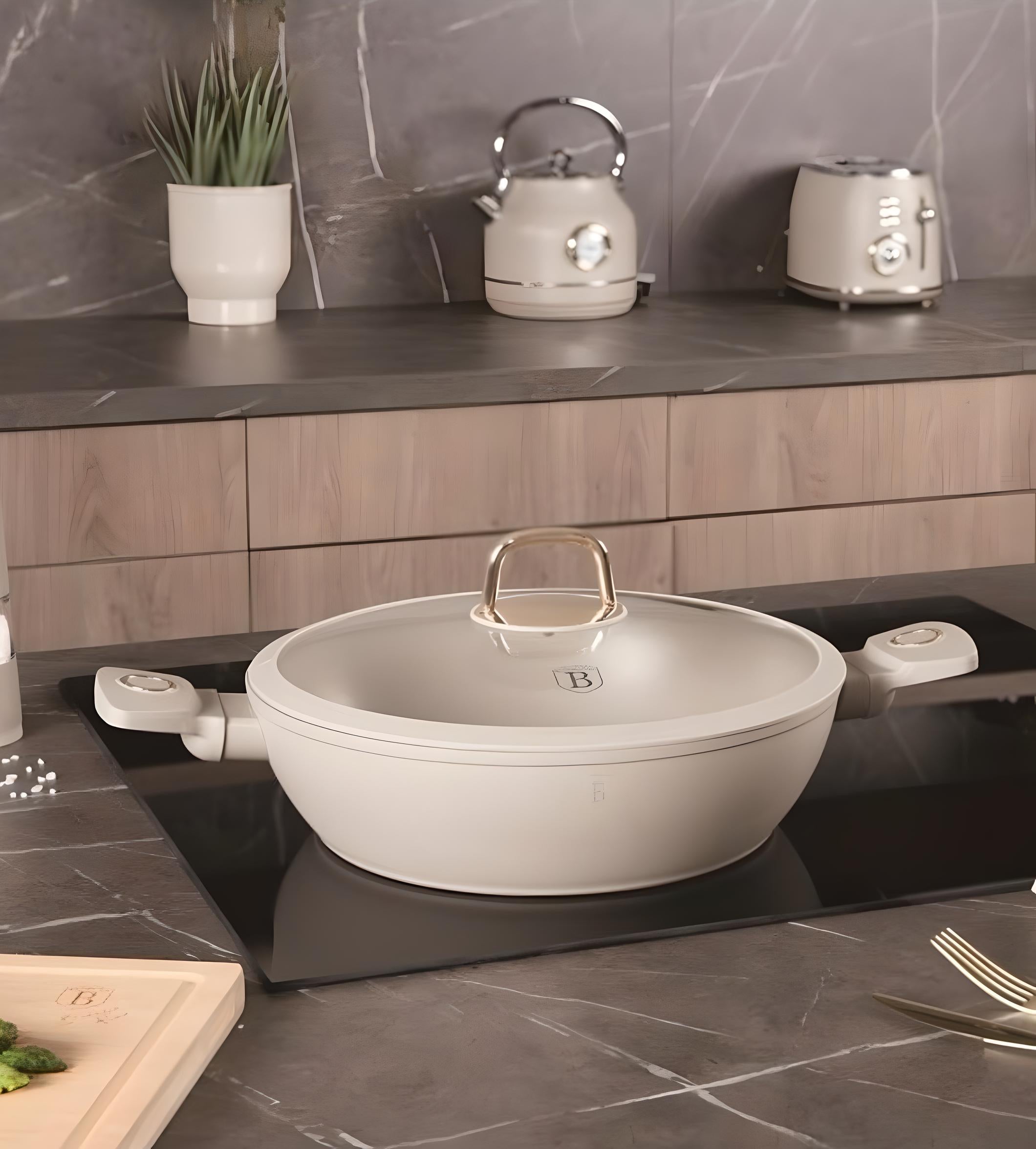 Sahara sauteuse 30cm - Maison porcel  | Porcelaine
