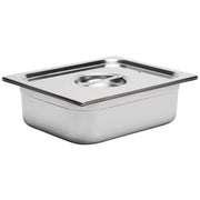 Large stainless steel dish, height 10