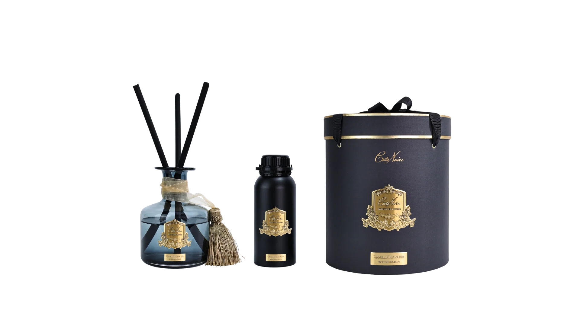 Diffuseur luxe art déco petit format 50cl - Noir & doré