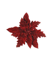 Fleur de Noël Poinsettia rouge 32 cm