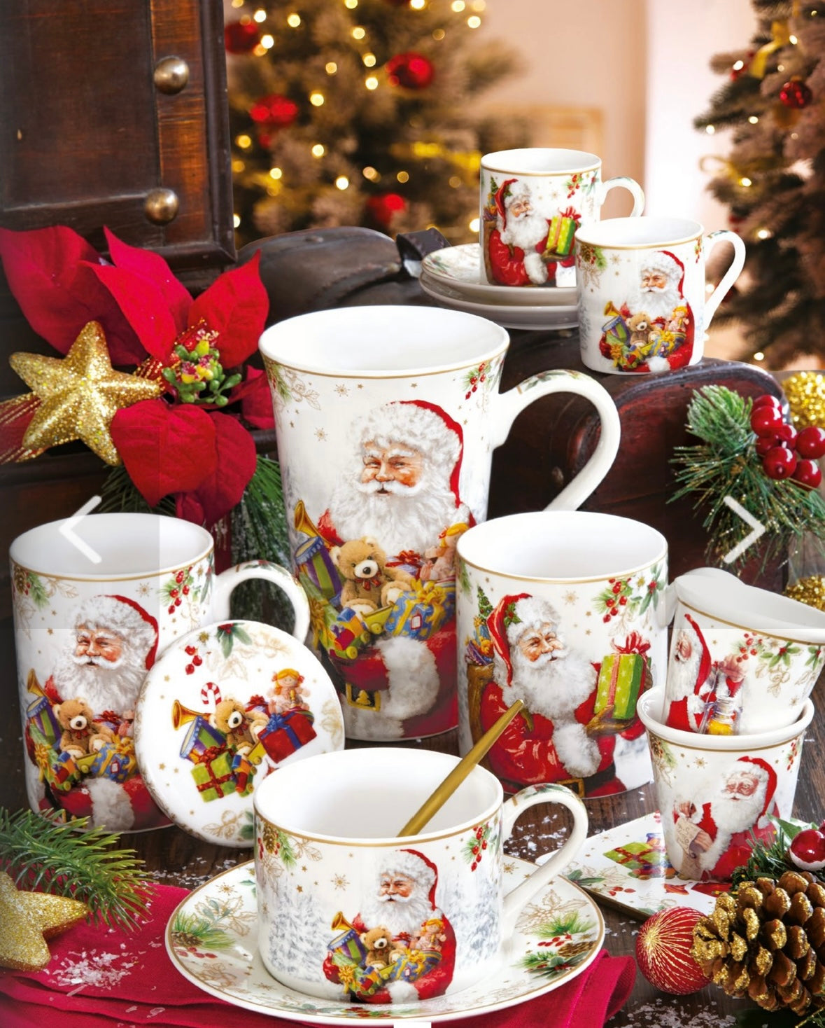 Santa plateau en melamine 33x22cm - Maison porcel  | Porcelaine