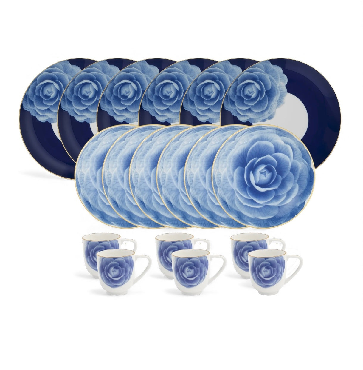 Set Porcelaine 18 pièces Royal Bloom