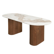 Table mia marbre ceramique 220cm - Maison porcel  | Porcelaine