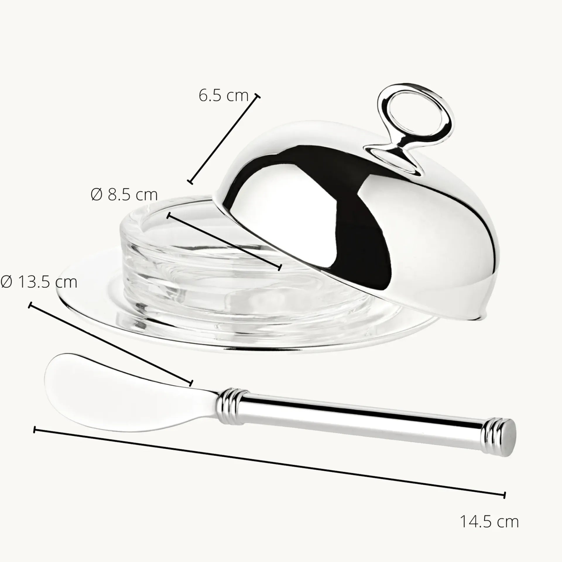 Beurrier Argent plaqué - Jago