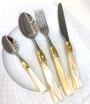 Capri doré ivoire - Maison porcel  | Porcelaine