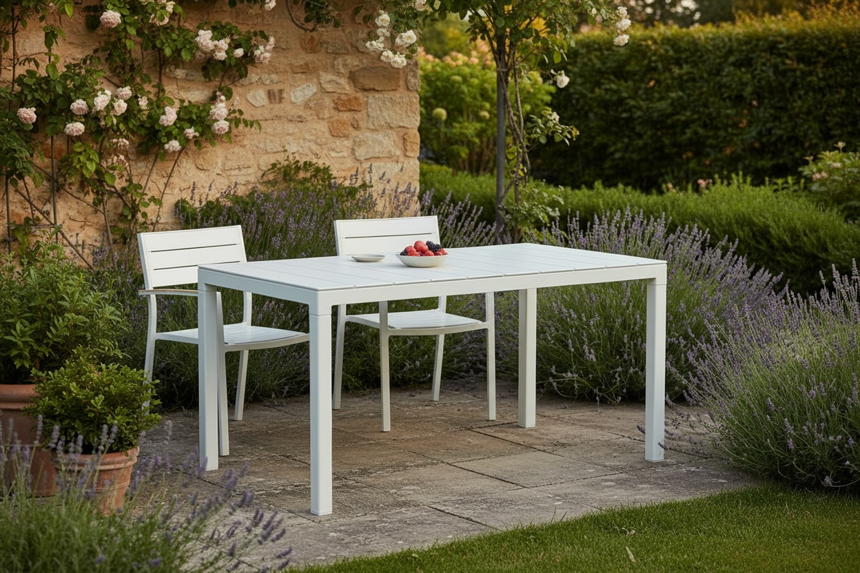 Table de jardin 140cm - Alba