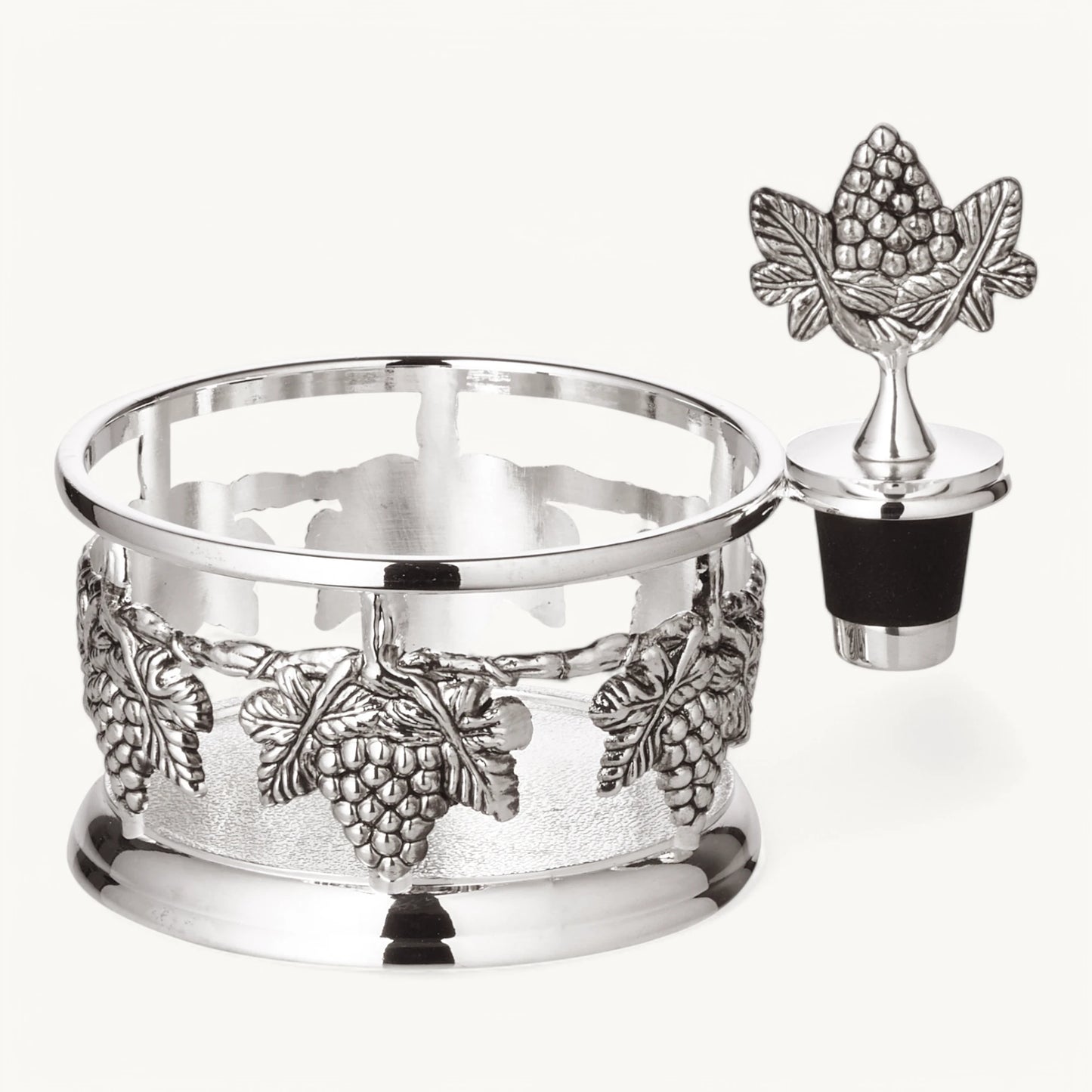 Support de Bouteille Élégance Argentée - Raya