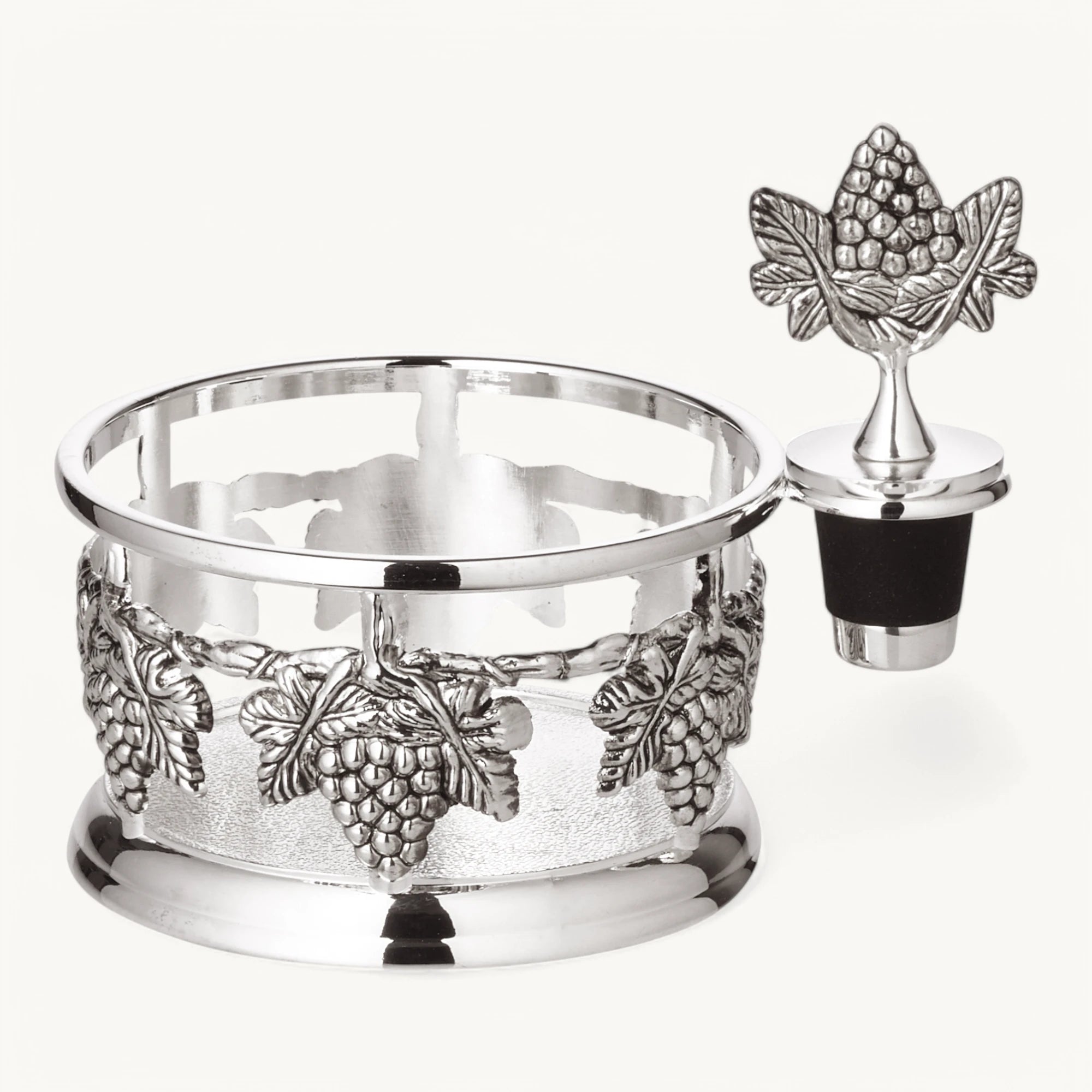 Support de Bouteille Élégance Argentée - Raya