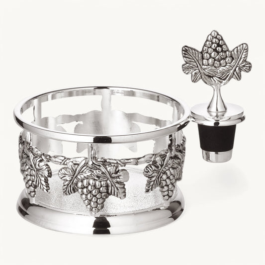 Support de Bouteille Élégance Argentée - Raya