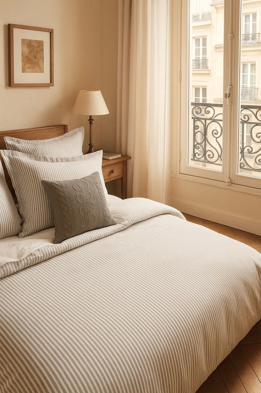 Duvet cover - Oxford Nantes gray