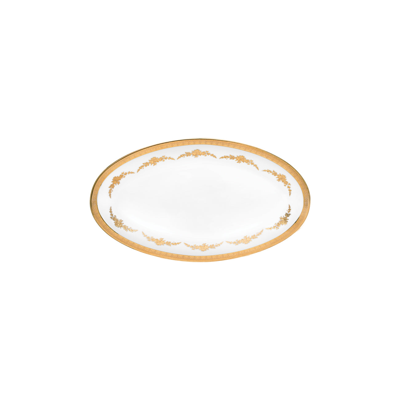 Imperio gold plat 22cm - Maison porcel  | Porcelaine