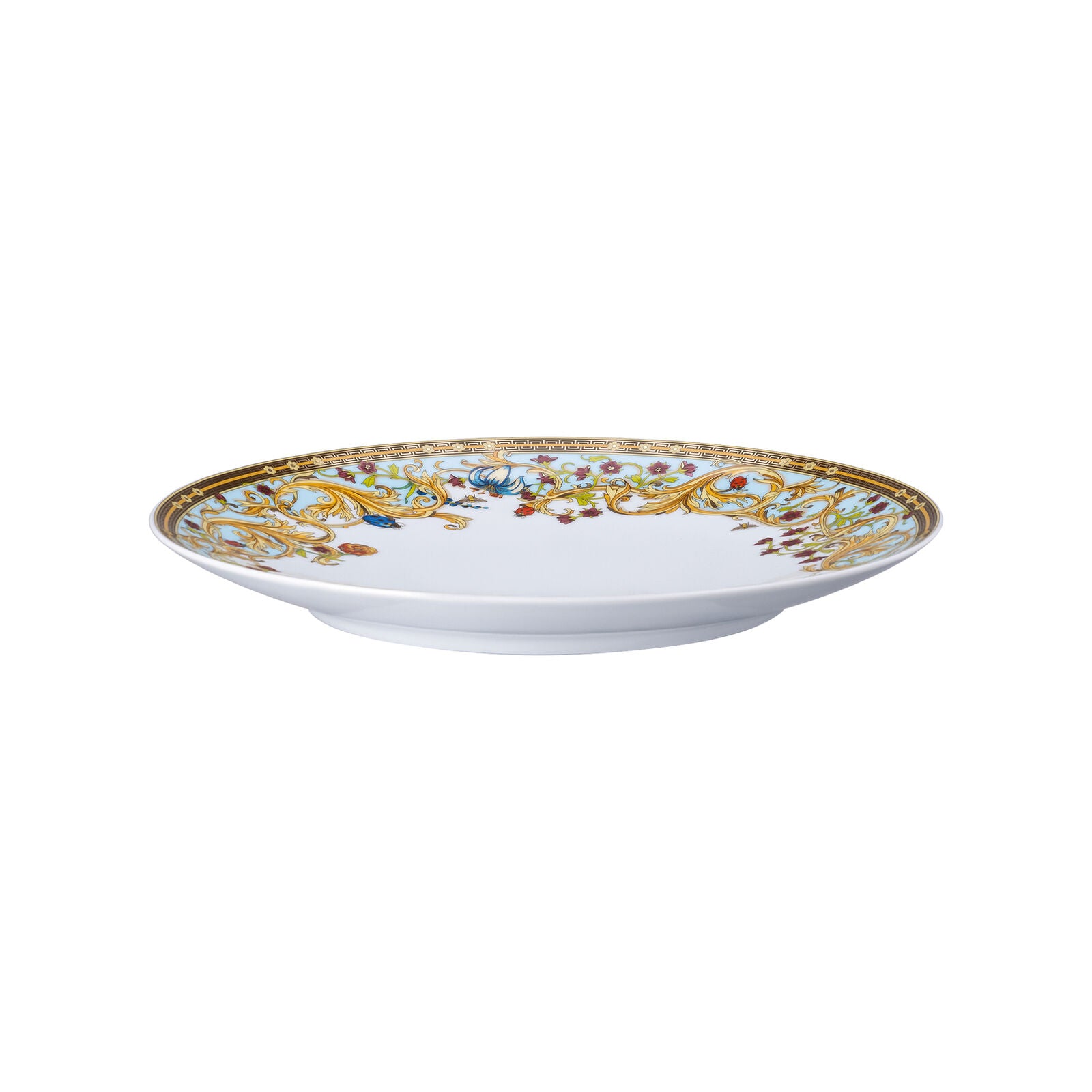Assiette plate en porcelaine 28cm - Le jardin de Versace