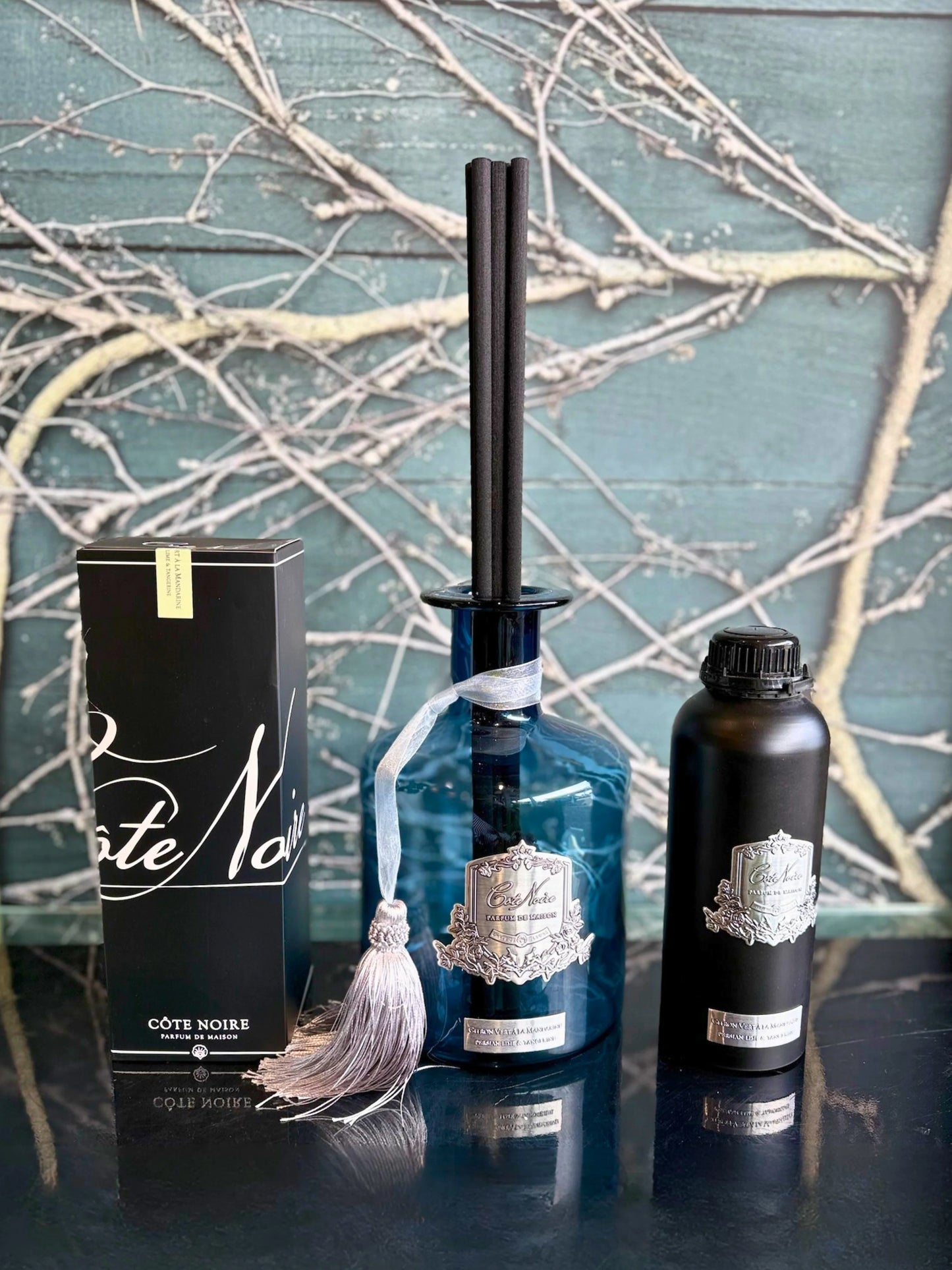 Diffuseur luxe art déco 120cl - Noir & argent