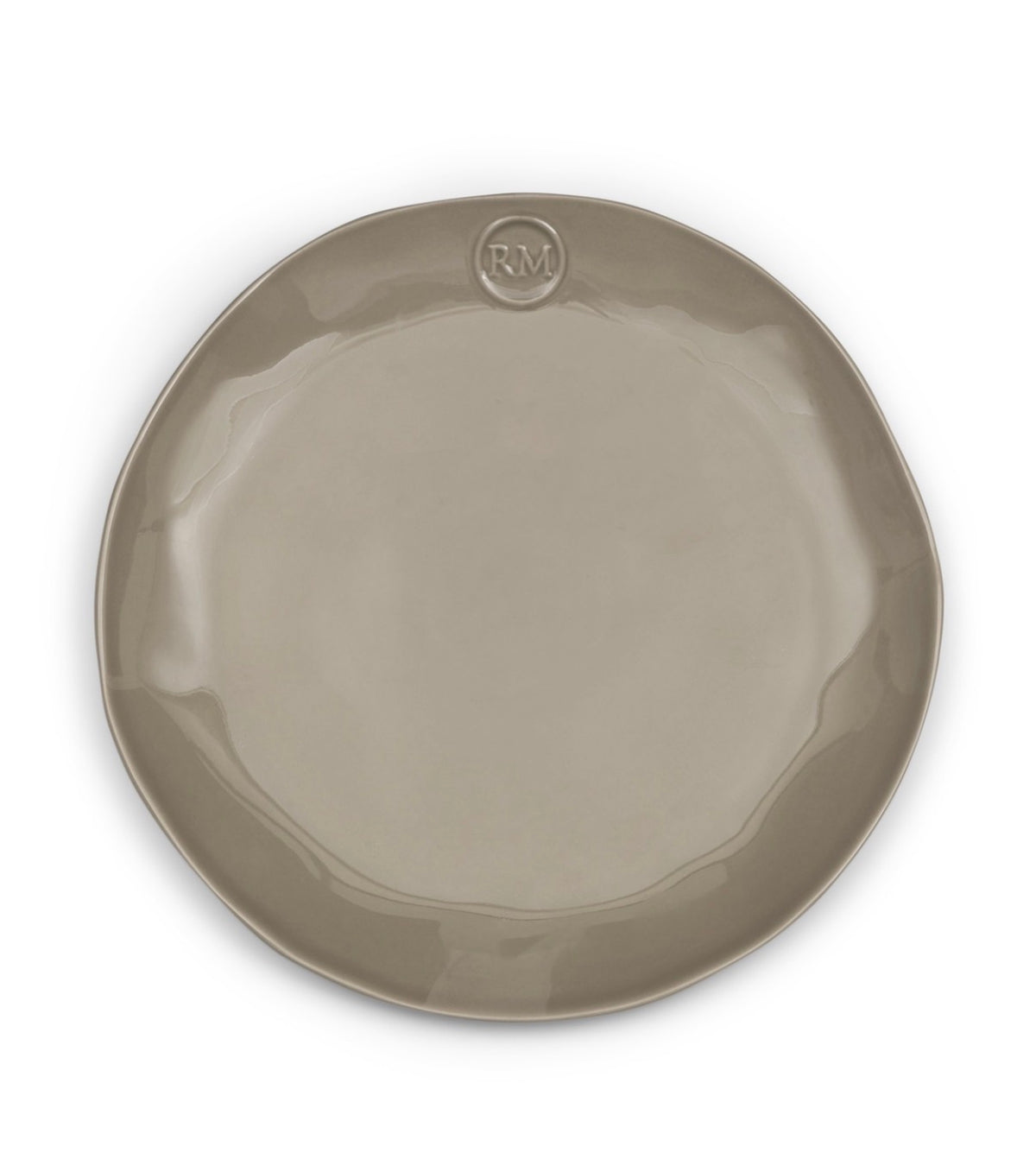 Assiette plate Portofino en grès beige RM
