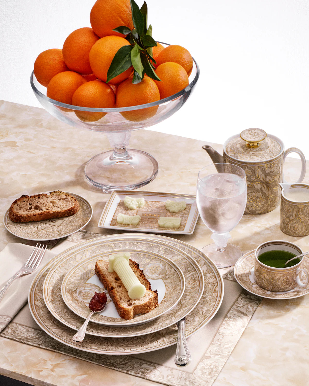 Assiette à pain 17cm - Barocco Beige Versace