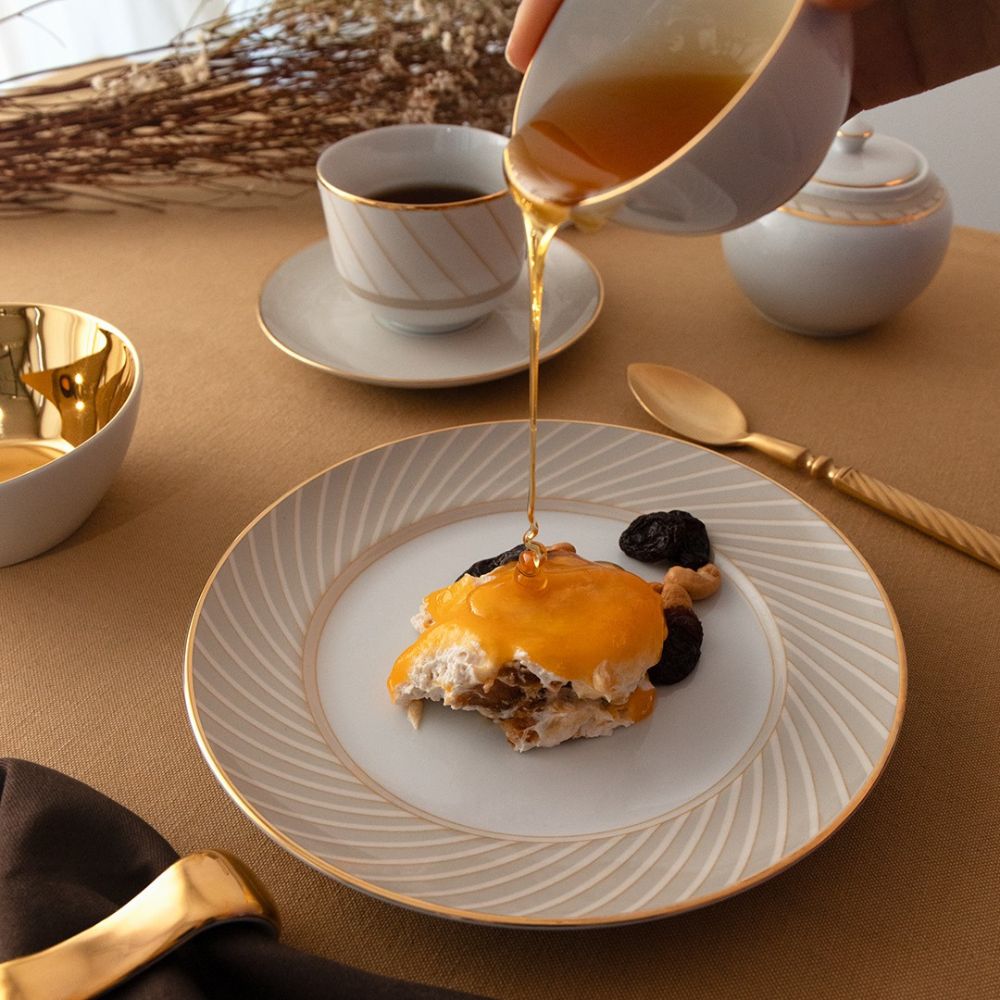 Assiette plate en porcelaine - Flare