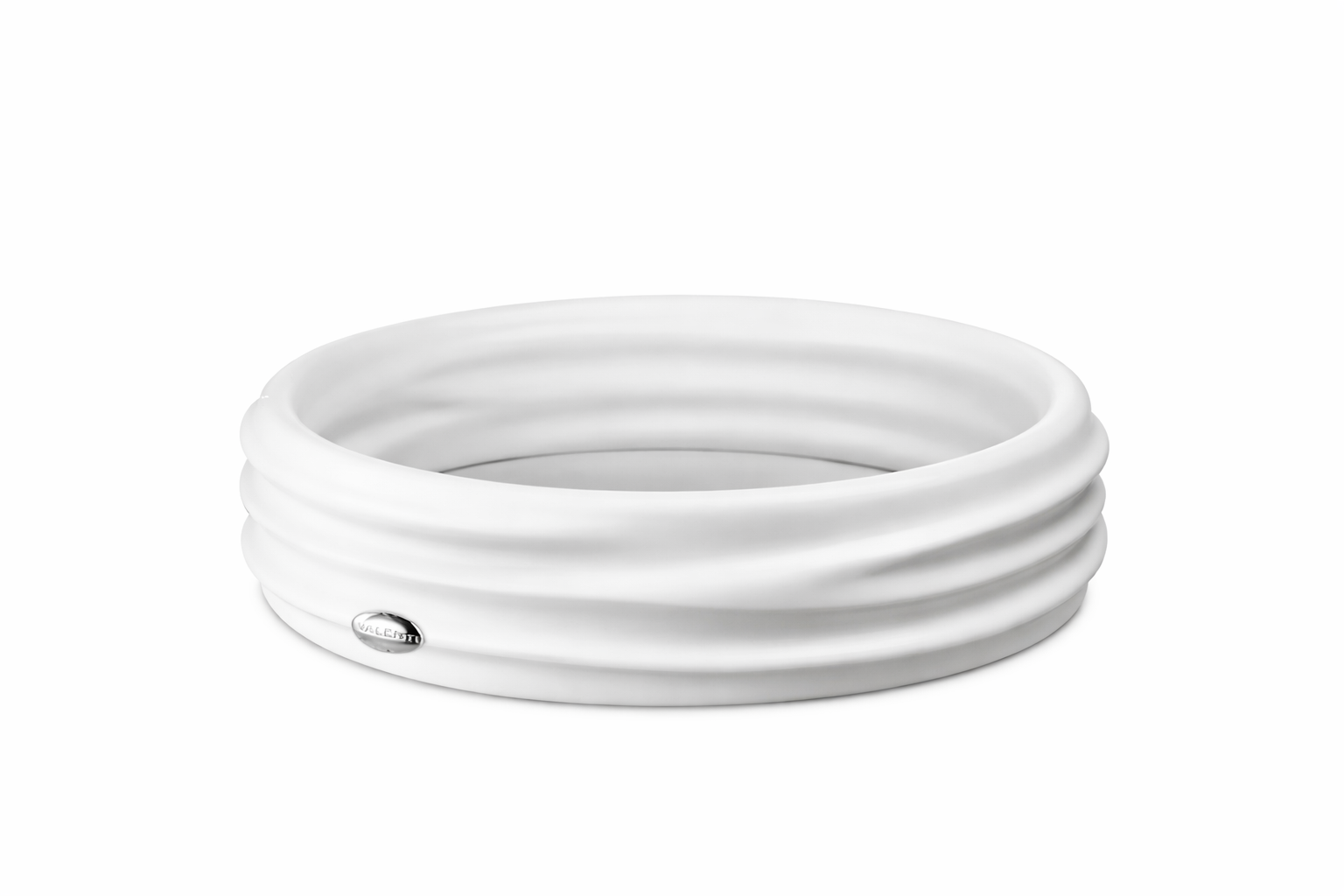 Petit plateau 21cm en résine - Onde Blanc
