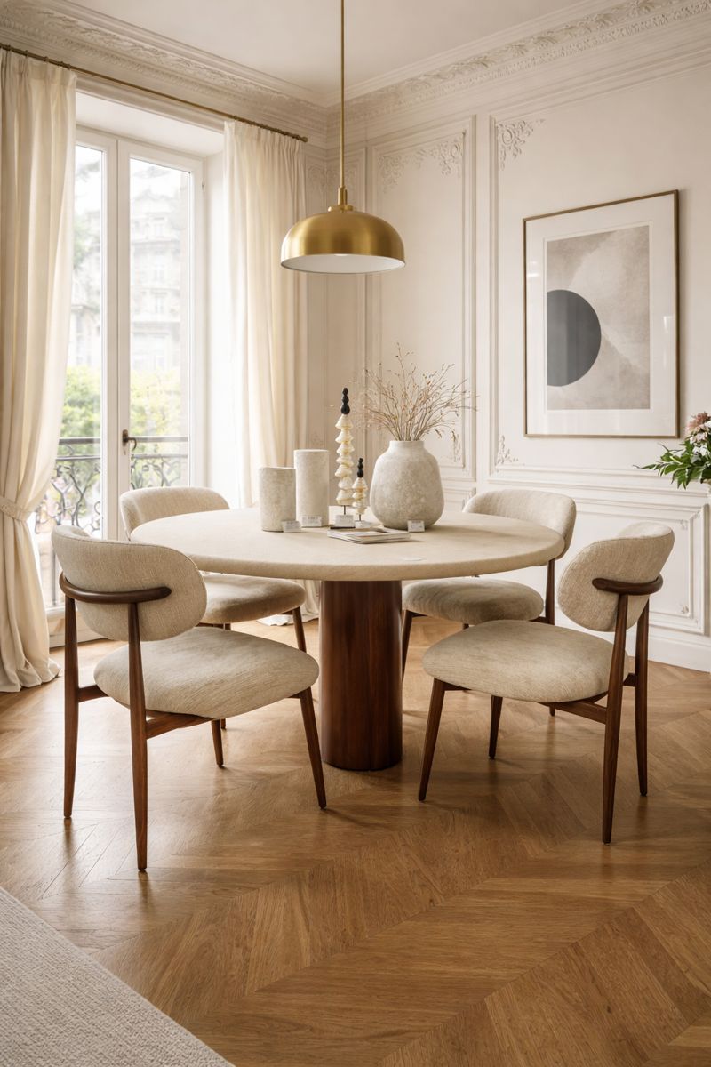 Japan Beige Chair - Scandinavian