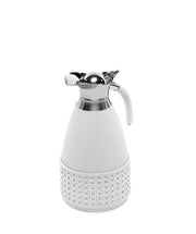 Thermo Viena en cuir et paille – Blanc