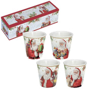 Santa coffret 4 tasses expresso - Maison porcel  | Porcelaine
