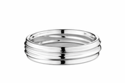Petit plateau 21cm en résine - Onde Argenté