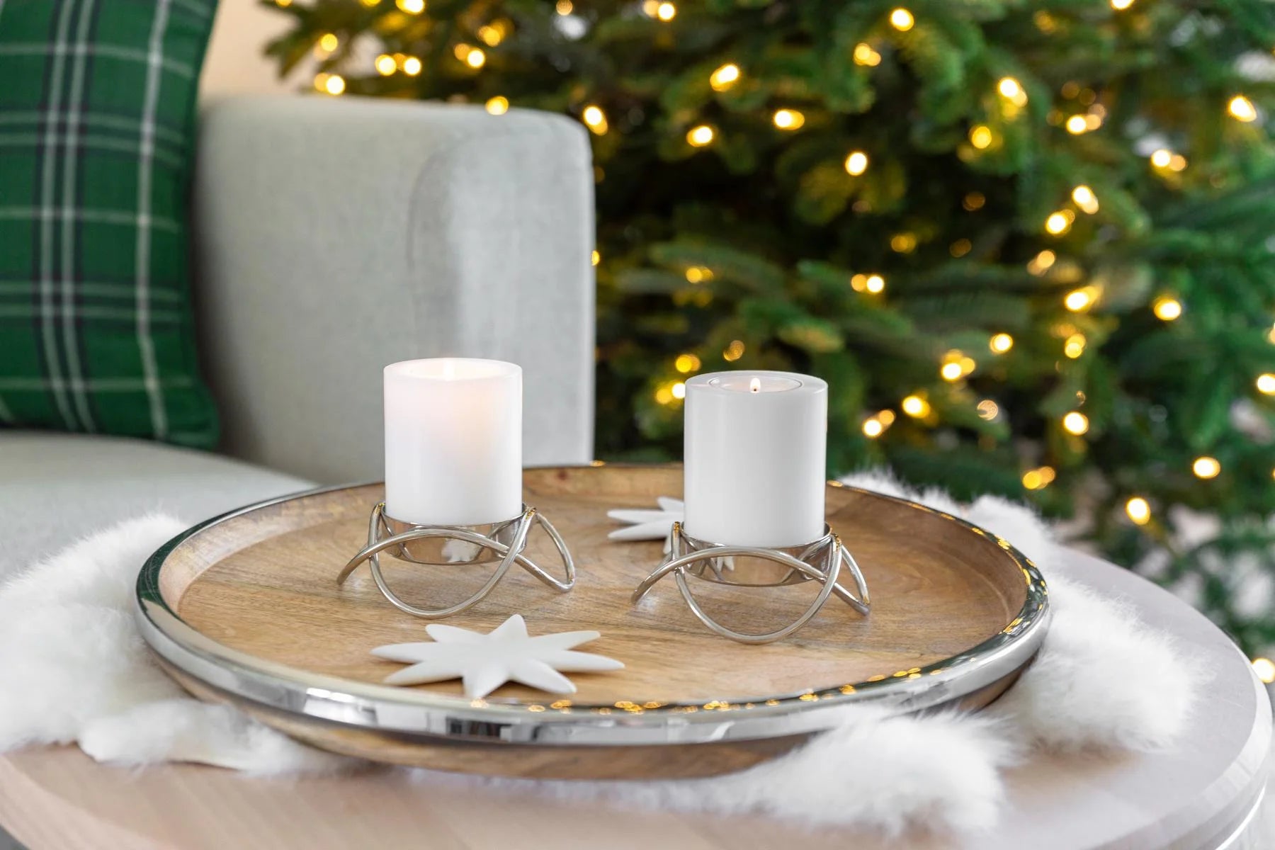 Plateau 40cm en bois de manguier - Cincinnati