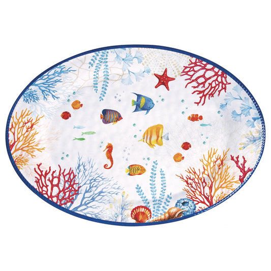 Bora bora plat 52cm - Maison porcel  | Porcelaine