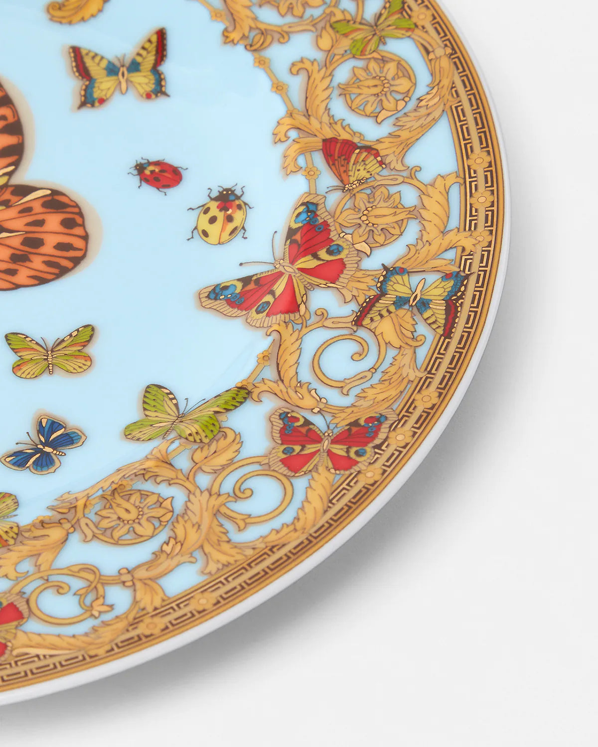 Assiette à pain 18cm en porcelaine - Le jardin de Versace