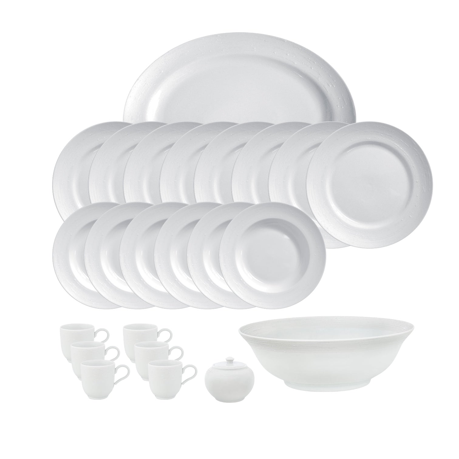 Set 23 pièces porcelaine White tears