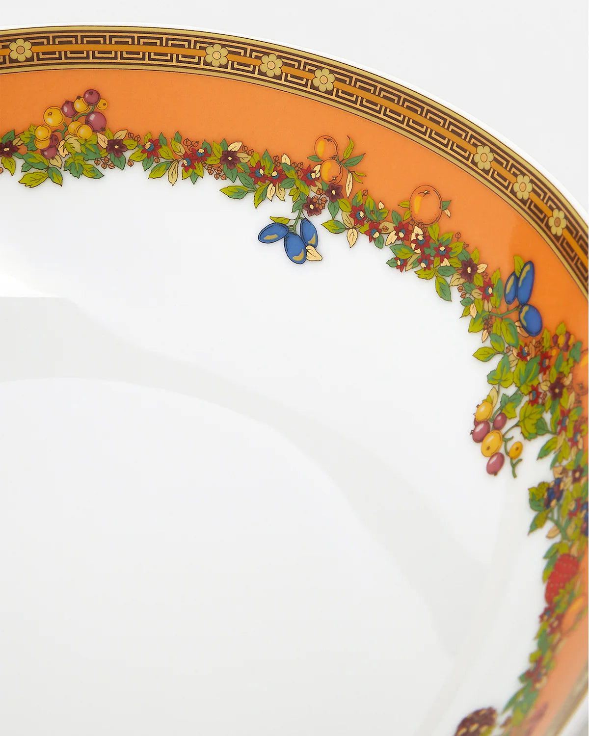 Assiette creuse en porcelaine - Le jardin de Versace