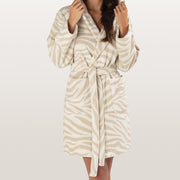 Zebra soft bathrobe